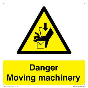 Danger moving machinery